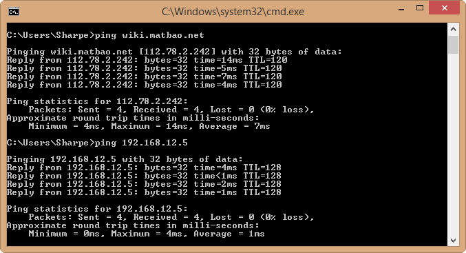 Hướng dẫn lệnh Ping trên CMD