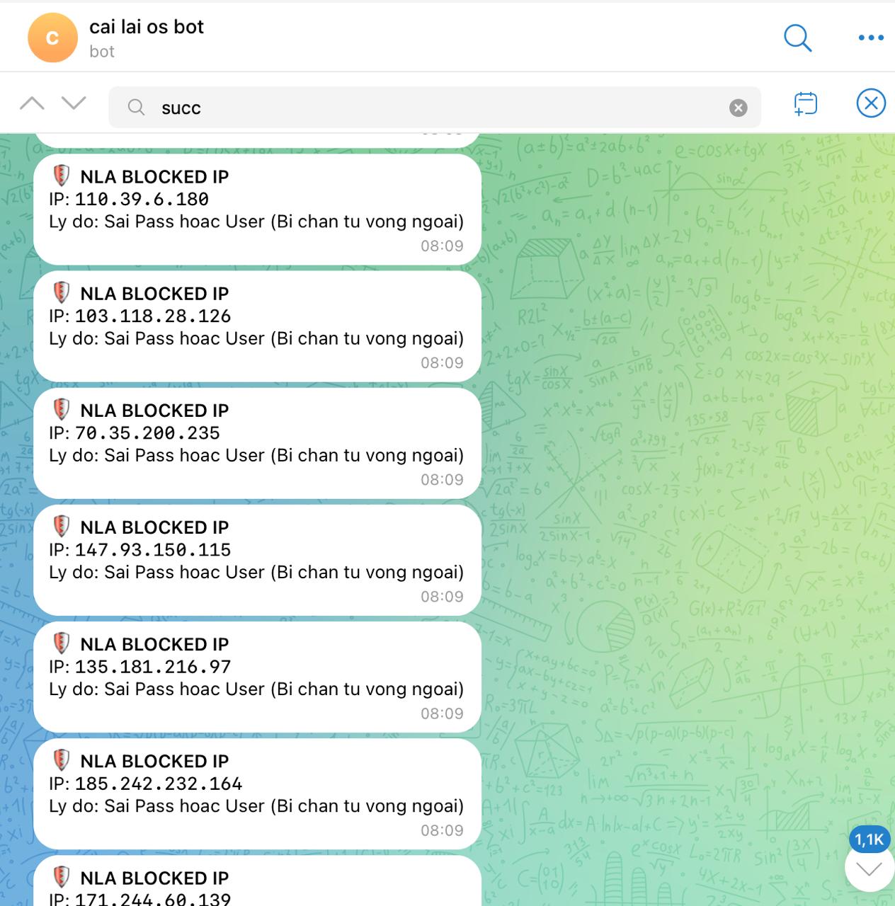 Canh bao Telegram