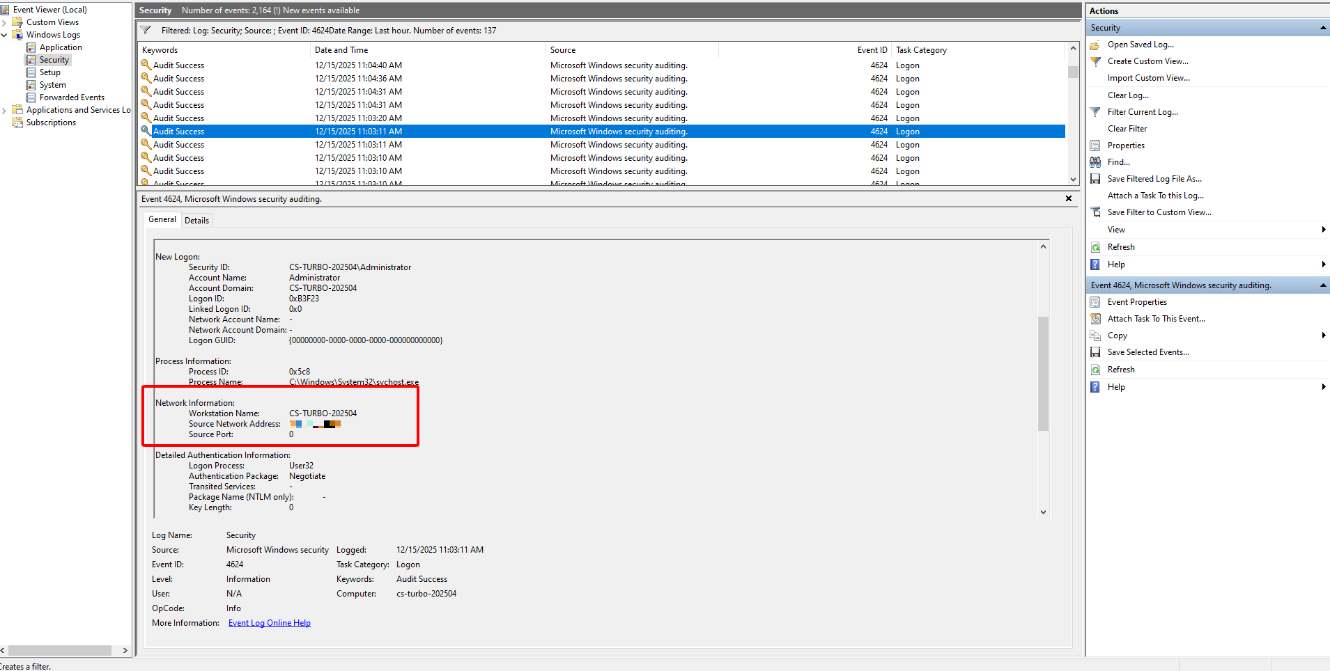 Source Network Address