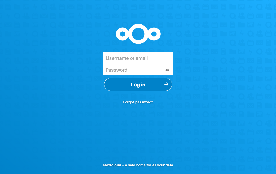 Nextcloud Login Page