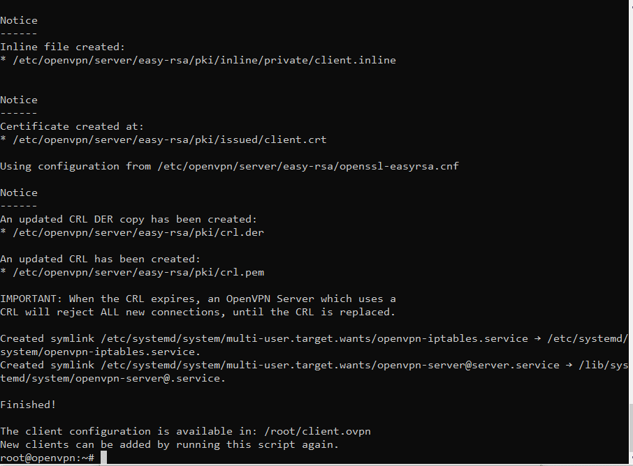 Cài đặt thành công